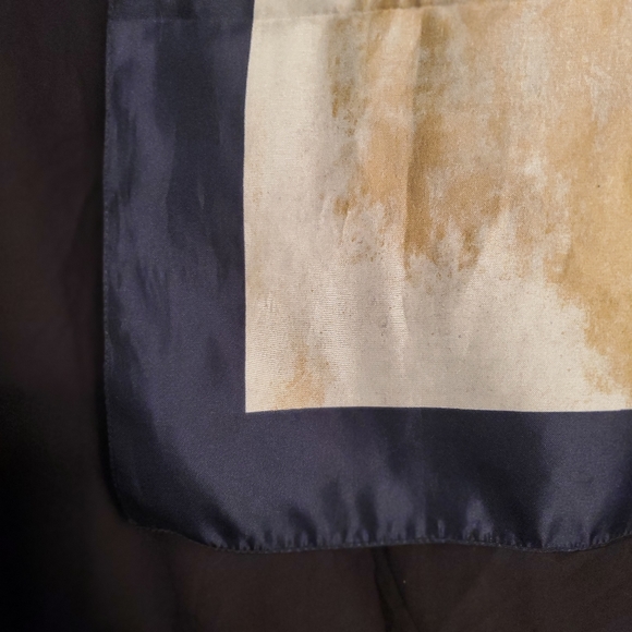 Vintage Wassily Kandinsky Art Scarf Hommage to Grohmann Black Border 34x34 - Picture 5 of 5